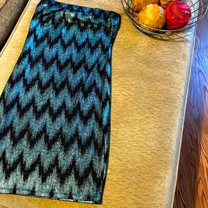 Womens tube top sparkling night out dress